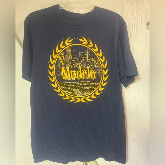 Modelo cerveza beer short sleeve crew neck Athletic t-shirt large casual medium - Picture 5 of 6